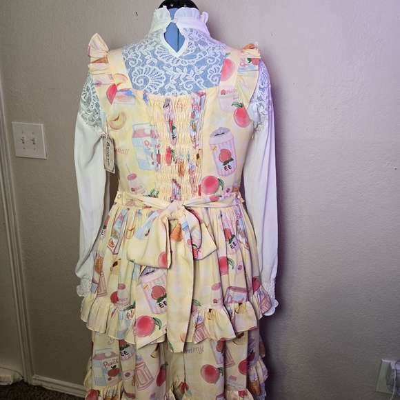 NWT Glitter Tale Sweet Peach Lolita Dress Set - Picture 6 of 16